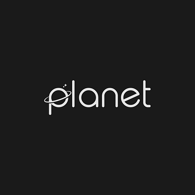 Planet logo concept brand identity branding design illustrator logo logo design minimalist planet space typography vector wordmark