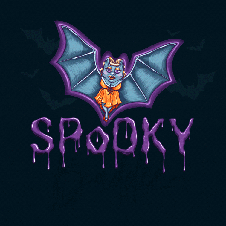 Spooky Baddie! 🦇 animation design illustration lettering
