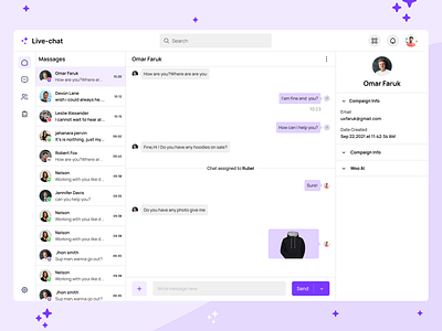 Live chat dashboard chatboard dashboard dashboard message design hat inbox live chat mail message platfrom web app