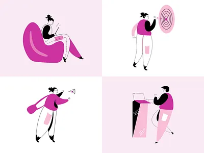 Okra - Free Illustrations Pack #1 design dorik graphic design illustration ui vector