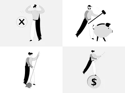 Pixe- Free Minimalist Illustrations #1 branding design dorik graphic design illustration logo ui vector