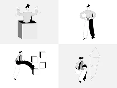 Pixe- Free Minimalist Illustrations #4 branding design dorik graphic design illustration ui vector