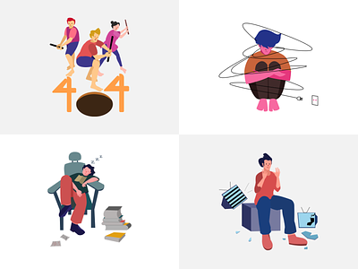 Free 404 Illustrations #1 design dorik graphic design illustration ui vector