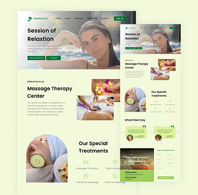 Beauty Spa Website Design 3d animation app beauty spa branding design graphic design illustration illustrator logo motion graphics salon website spa website design ui ux vector website design wix wix website wordpress