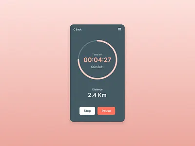 Countdown Timer app design mobile app ui ui design ux ux design