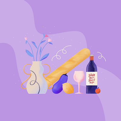 Still life abstract flatillustration illustration procreate stilllife