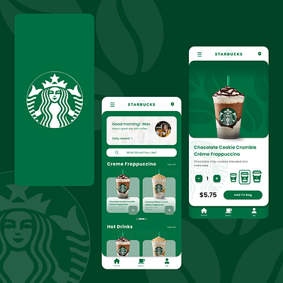 Starbucks Mobile App coffee designer figma graphic design mobile app starbuck starbuck coffee ui uiux design user interface website