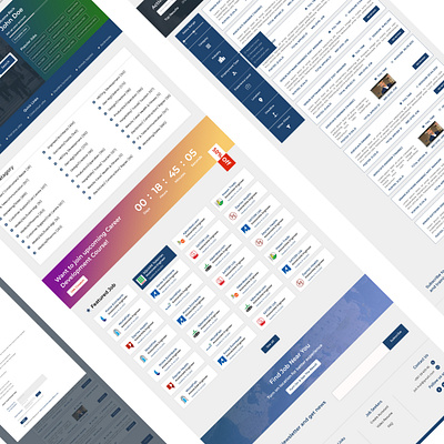 Job Finder Website design landingpage ui ux