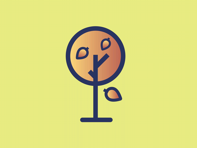Autumn Tree animation autumn colors fall leaf smooth tree