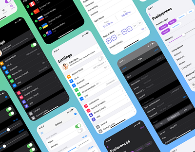 iOS Settings Redesign apple branding design figma graphic design illustration ios logo mobile portfolio ui ux vector