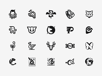 Animals and Creatures | Logo Concepts animal animal logo branding crature logo creature design flat graphic design icon illustration logo logo design logo mark