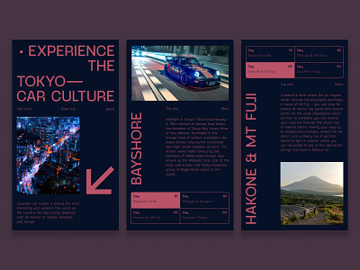 Tokyo Road Trip - Travel Concept branding city city guide graphic design midnight road trip tokyo travel typography web web design
