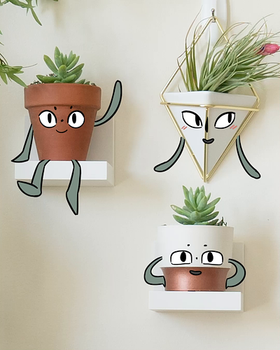 Command - Hangin' with Plants animation branding design illustration