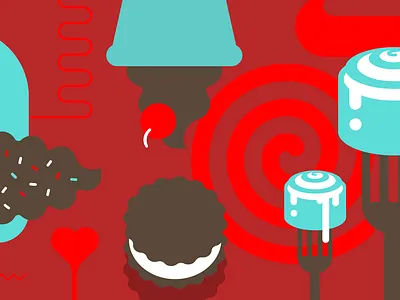 Treats cinnabon cones ice cream ice cream sandwich illustration red sprinkles treats trippy