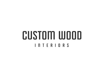 Custom Wood Interiors Logo branding design graphic design illustration logo print typography ui ux vector