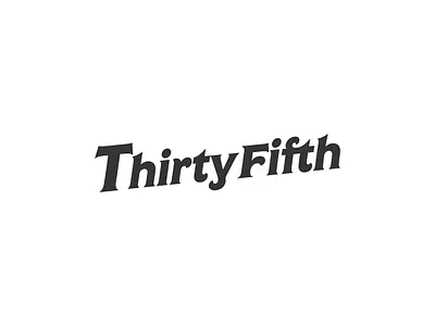 Thirty Fifth Avenue New Script Logo branding design graphic design illustration logo print typography ui ux vector