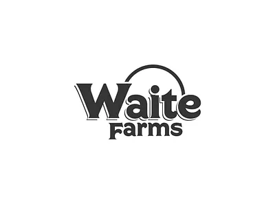 Waite Farms Logo branding design graphic design illustration logo print typography ui ux vector
