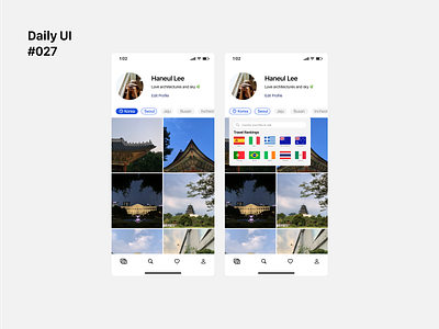 Daily UI 027: Dropdown 027 app dailyui design dropdown figma interface ixd travel ui uidesign uiux ux uxui