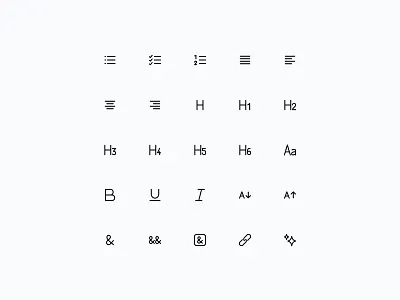 Text Icons 🔠 design icon icon pack icon set icons minimal saas ui web design