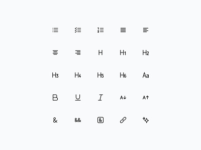 Text Icons 🔠 design icon icon pack icon set icons minimal saas ui web design