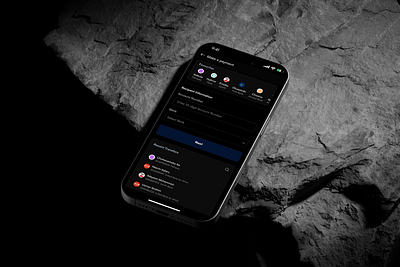 Mystro - Make and receive payments easily. app banking crypto darkmode figma fintech payment photoshop ui ui design uiux