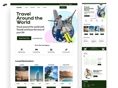Travel Agency Landing Page design dev developer graphic design landingpage seo ui ux webdesign website