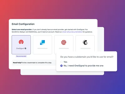 OneSignal Email data email service provider marketing email onesignal