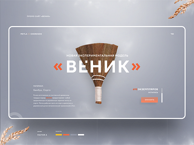 "BROOM" behance broom dribbble landing promo ui ux web web design