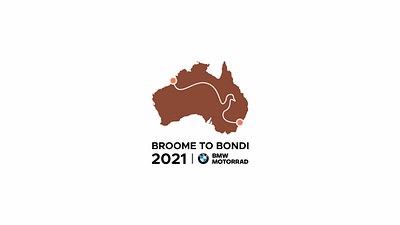 Broome to Bondi 2021 Logo branding design flat graphic design icon logo minimal