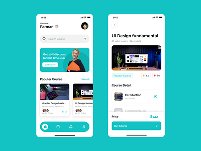 Online Learning Platform App Exploration design ecourse elearning mhala mobile design online course online learning ui ui design ui mobile app ui ux design