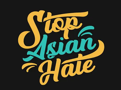 Stop Asian Hate design graphic design illustration logo typography vector