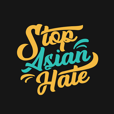 Stop Asian Hate design graphic design illustration logo typography vector