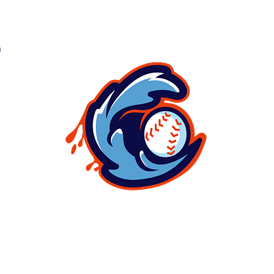 "C" Abstract Baseball logo design graphic design illustration logo sportlogo typography vector
