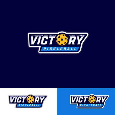 Victory Pickleball design graphic design illustration logo pickleball sportlogo typography vector