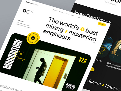 Music Recording Studio designs, themes, templates and downloadable graphic  elements on Dribbble