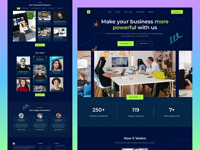 Creative Agency Landing Page 3d agency animation branding creative design graphic design illustration landingpage logo mobile uiux ui ui design uidesign uiuxdesign ux uxdesign vector webdesign website