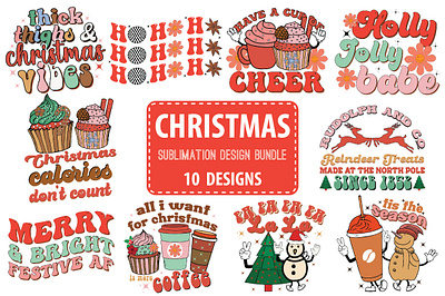 Christmas Sublimation Bundle 3d animation branding christmas sublimation bundle design graphic design halloween illustration logo motion graphics ui woman