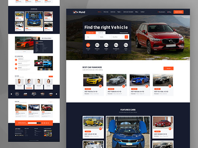 Mund - Car Directory Listing car seller creative design envytheme vehicle listing webdesign website design