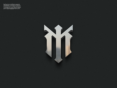 Letter M Monogram Logo lettermark