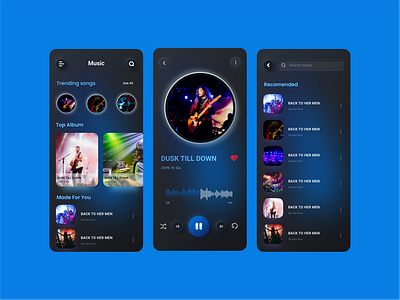 Music App UI | Music Player App Design android app app design developmnet ios mobileapp mobileappdesigns mobileappdevelopment music musicapp musicplayer player prototype sketch track ui ux