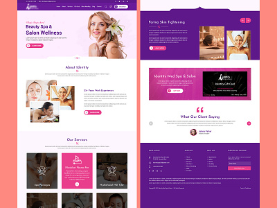 Spa design graphic design ui ux web website
