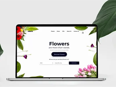Daily UI - Flower ( E - Commerce page) design ui ux