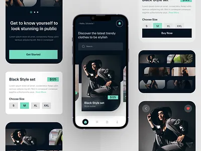 Styleen - fashion store mobile app app application clean clothes design fashion girl interface jas layout marketplace mobile shop store style trend ui uiux ux