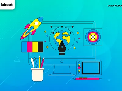 A Brief History of Graphic Designing adobephotoshop branding design designer graphic design graphicdesigning graphicsdesign illustration logo picboot png vector
