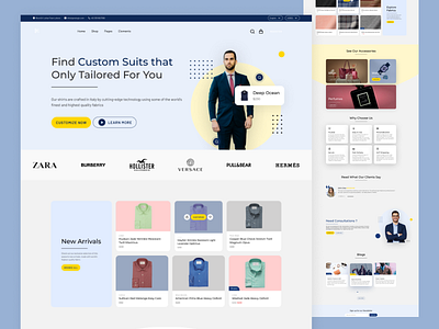 Fashion E-commerce Website adobe xd app design in figma apps branding design fashion landing page fashion website figma illustration landing page men men fashion website tailor shop tailors website ui uiux ux web design website design women fashion