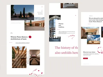 Winery website branding design drink figma website illustration interaction design landing page logo minimal product ui ux web web site webdesign wine winery
