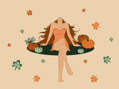 girl looking up. girl and autumn autumn background cosmetics glamour lady