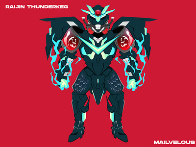 Raijin Thunderkeg The Storm Spirit adobe illustrator character design dota dota 2 dota2 game graphic design illustration mecha storm spirit valve