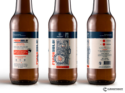 PizzaYolo! beer label beer brand design brand identity branding brewery craft beer craft brewery design graphic design illustration logo