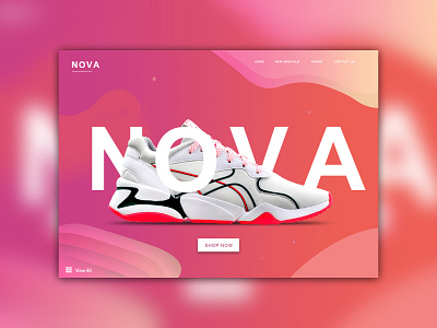 Nova Shoe Banner banner branding design graphic photoshop shoebanner socialmedia